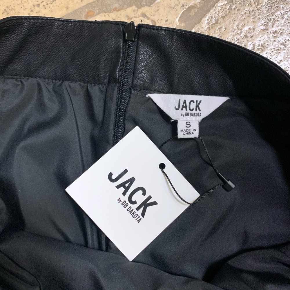 NWT JACK by BB Dakota Vegan Faux Leather Skirt - Picture 7 of 7